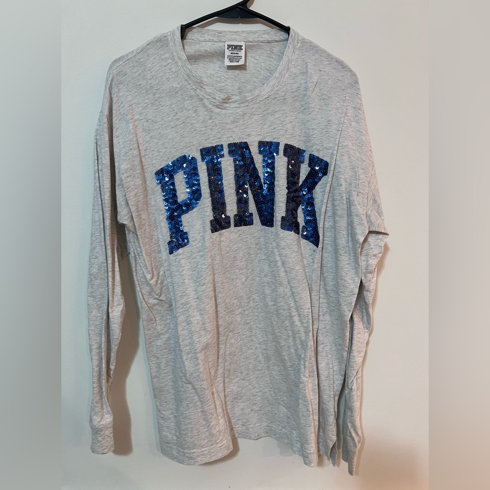 PINK Victoria's Secret long sleeve top | vintage sequin womens size medium